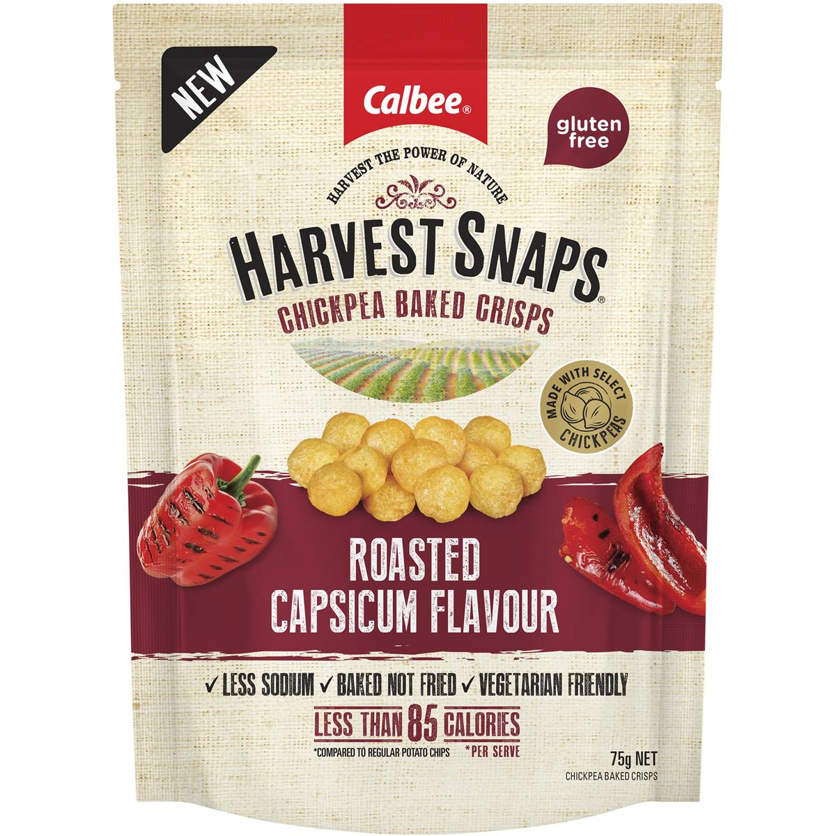 Calbee Harvest Snaps Roast Capsicum 120g