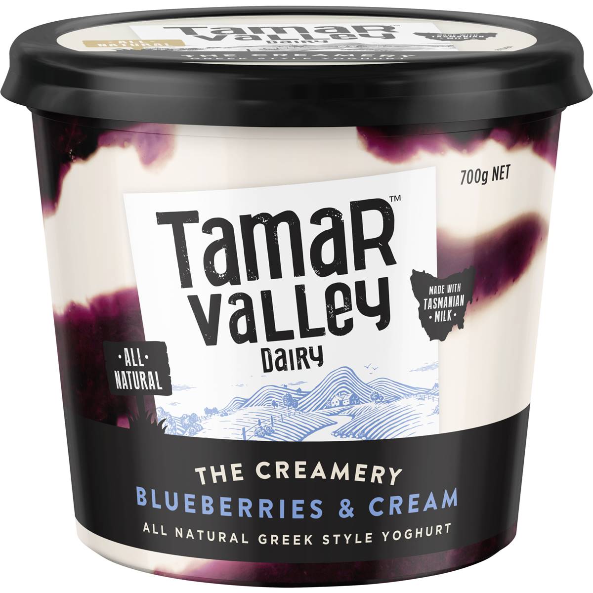 Tamar Valley Yoghurt Blueberry & Cream 700g