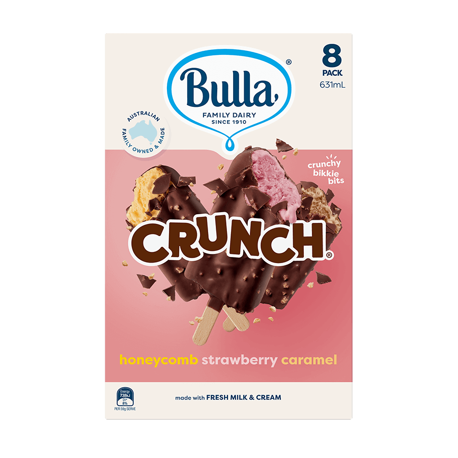 Bulla Crunch Icecreams Selection 8pk