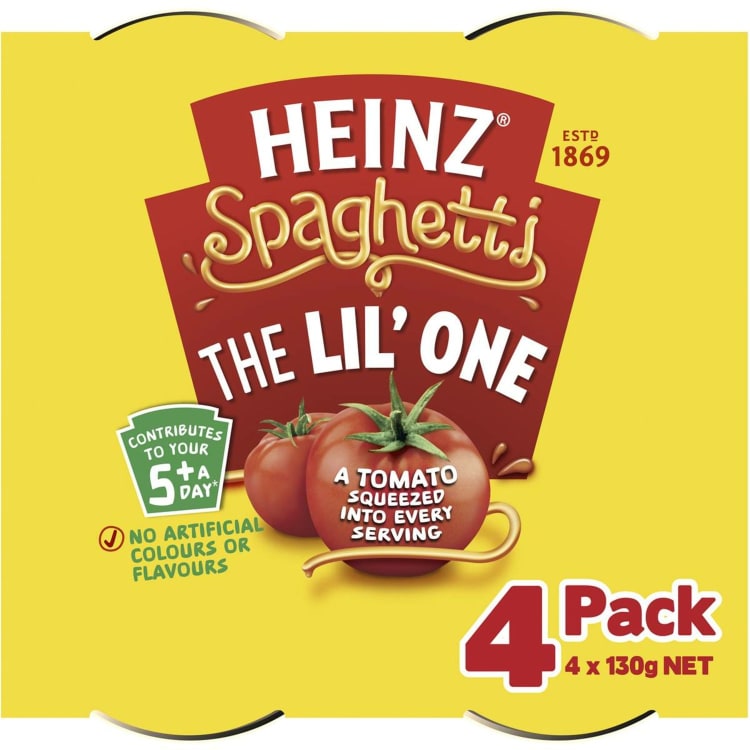 Heinz Spaghetti The Lil'One 130g 4 Pack