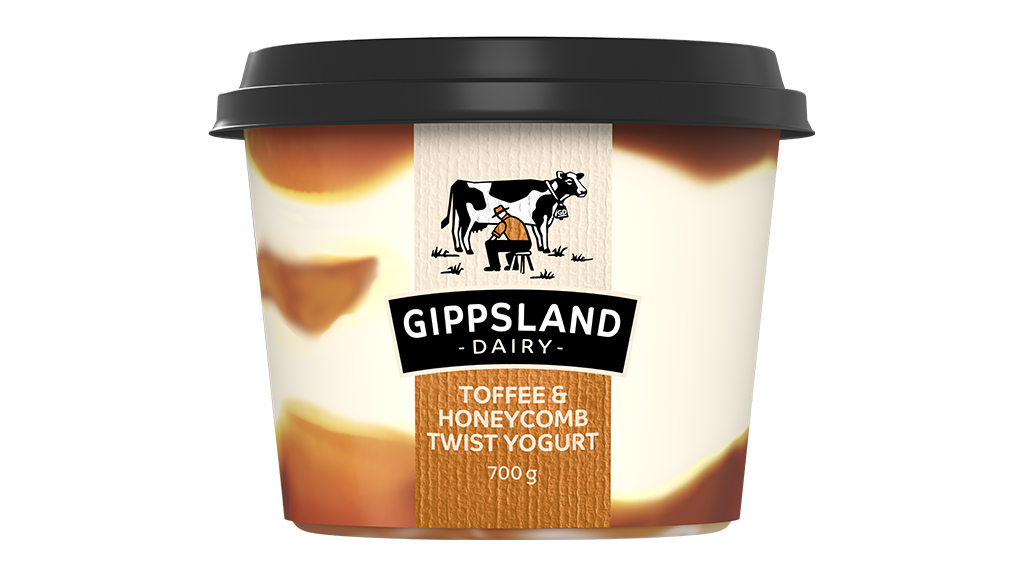 Gippsland Yoghurt Toffee & Honeycomb  Twist 700g
