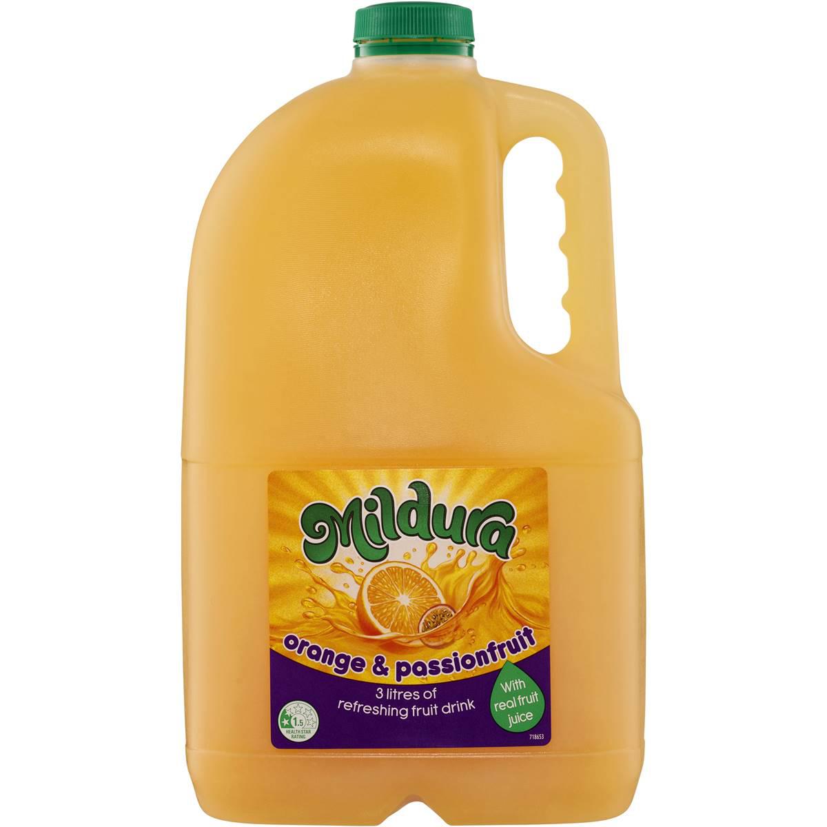 Mildura Orange & Passionfruit Juice 3L