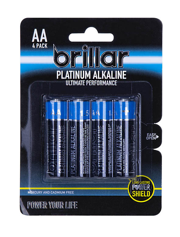 Platinum Alkaline Batteries AA 4pk