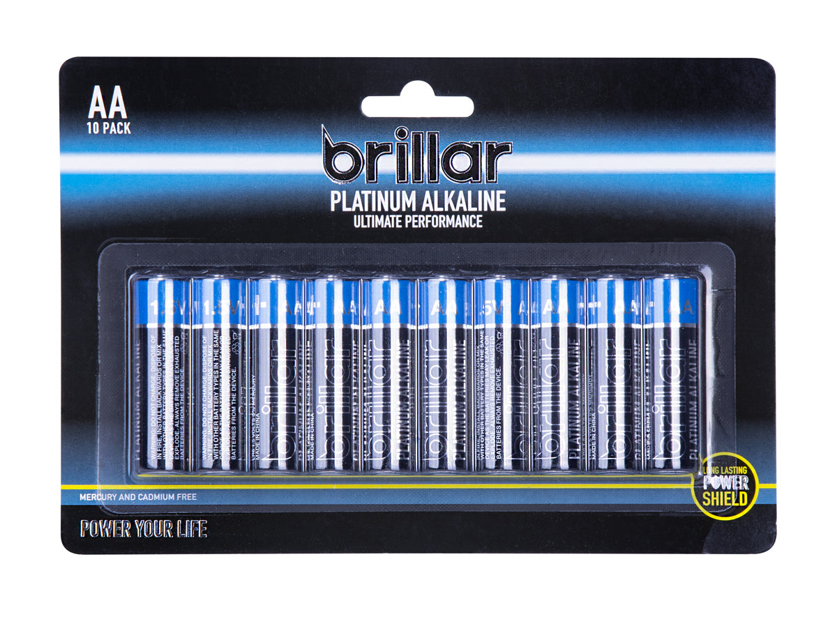 Platinum Alkaline Batteries AA 10pk