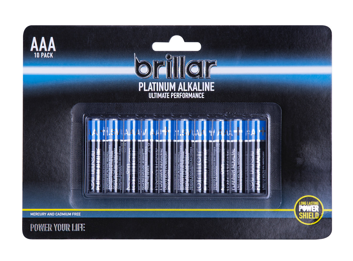 Platinum Alkaline Batteries AAA 10pk