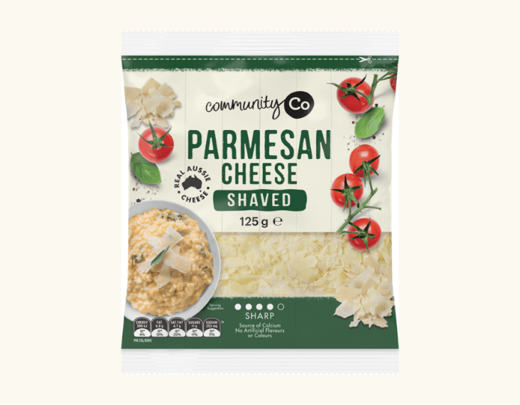 Community Co Cheese Parmesan Shaved 125g