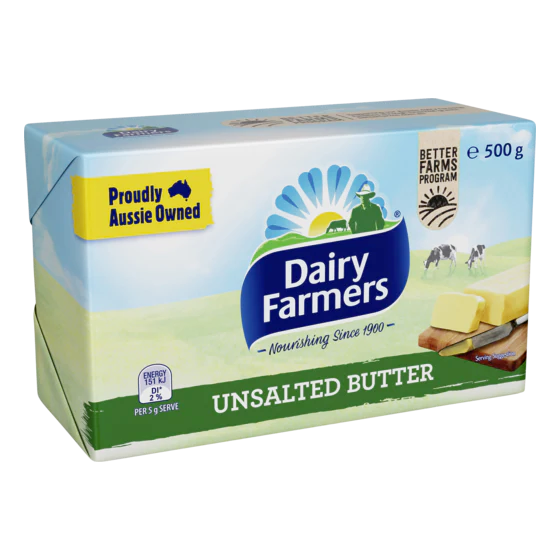Dairy Farmers Butter Unsalted 500g