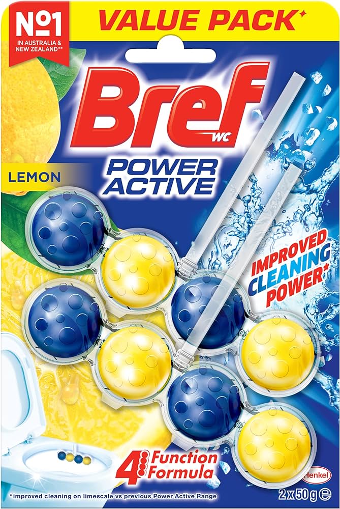 Bref Power Active Bowl Freshener Lemon 50g