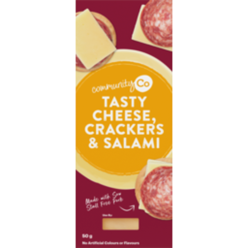 Community Co Salami Tasty Cheese & Cracker 50g