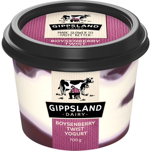 Gippsland Yoghurt Boysenberry Twist 700g