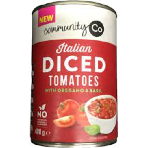 Community Co Tomato Diced Herb 400g