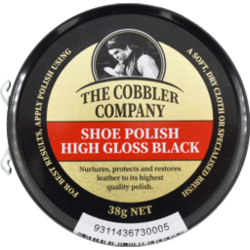 The Cobbler Company Shoe Polish Black 38g