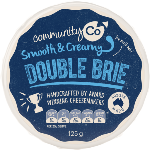 Community Co Cheese Double Brie 125g