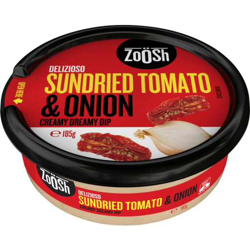 Zoosh Dip Sun Dried Tomato & Onion 185g