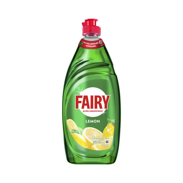 Fairy Ultra Concentrated Dishwashing Liquid Lemon 495ml