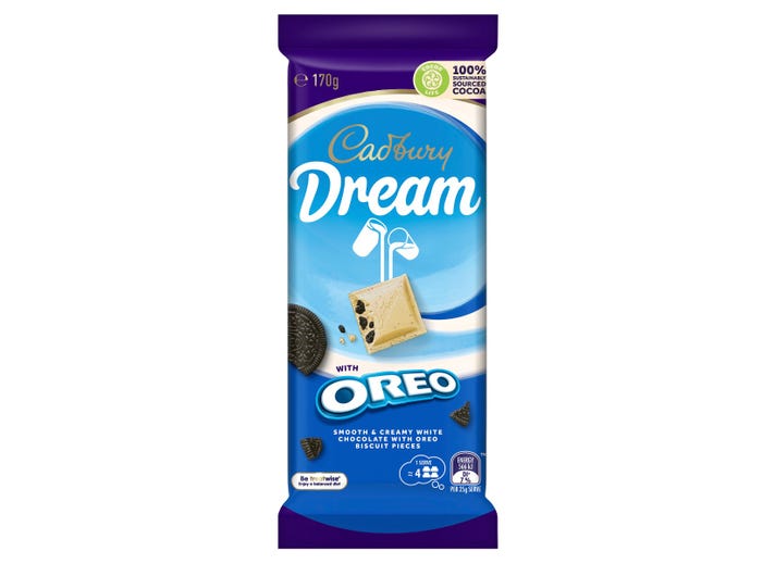 Cadbury Chocolate Block Dream With Oreo 170g