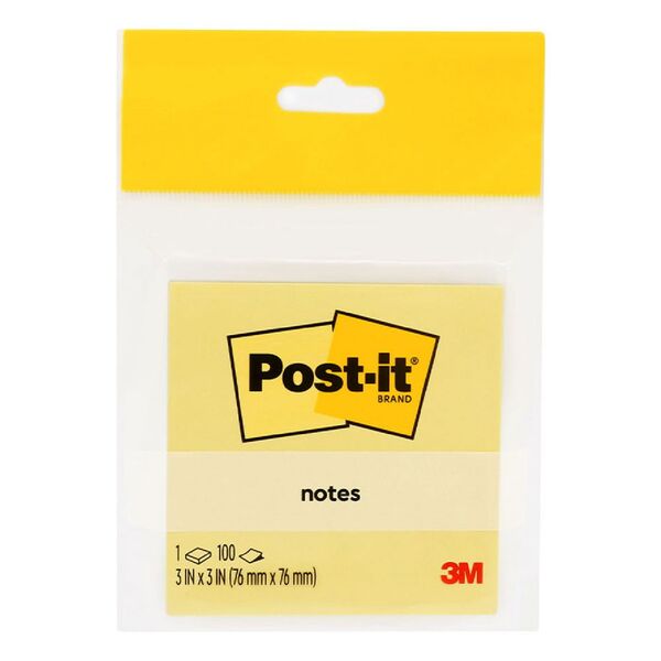 Post It Notes Yellow 100's