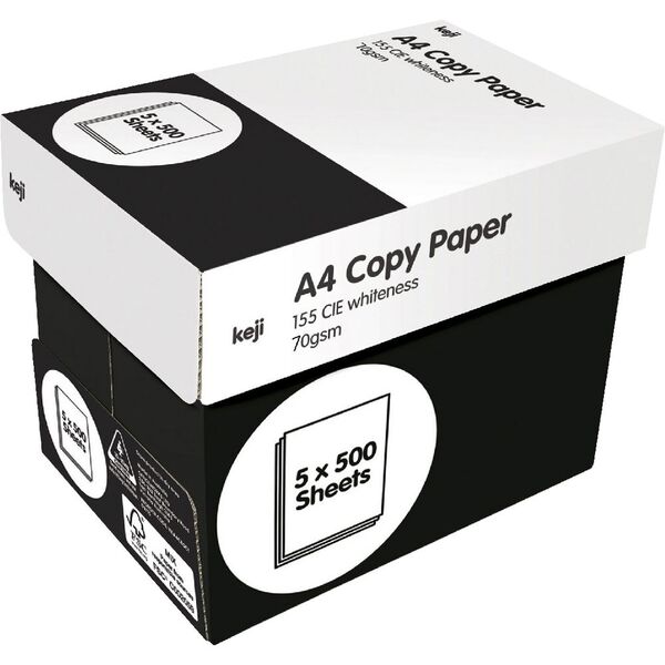 Keji Copy Paper A4 70gsm 5pk