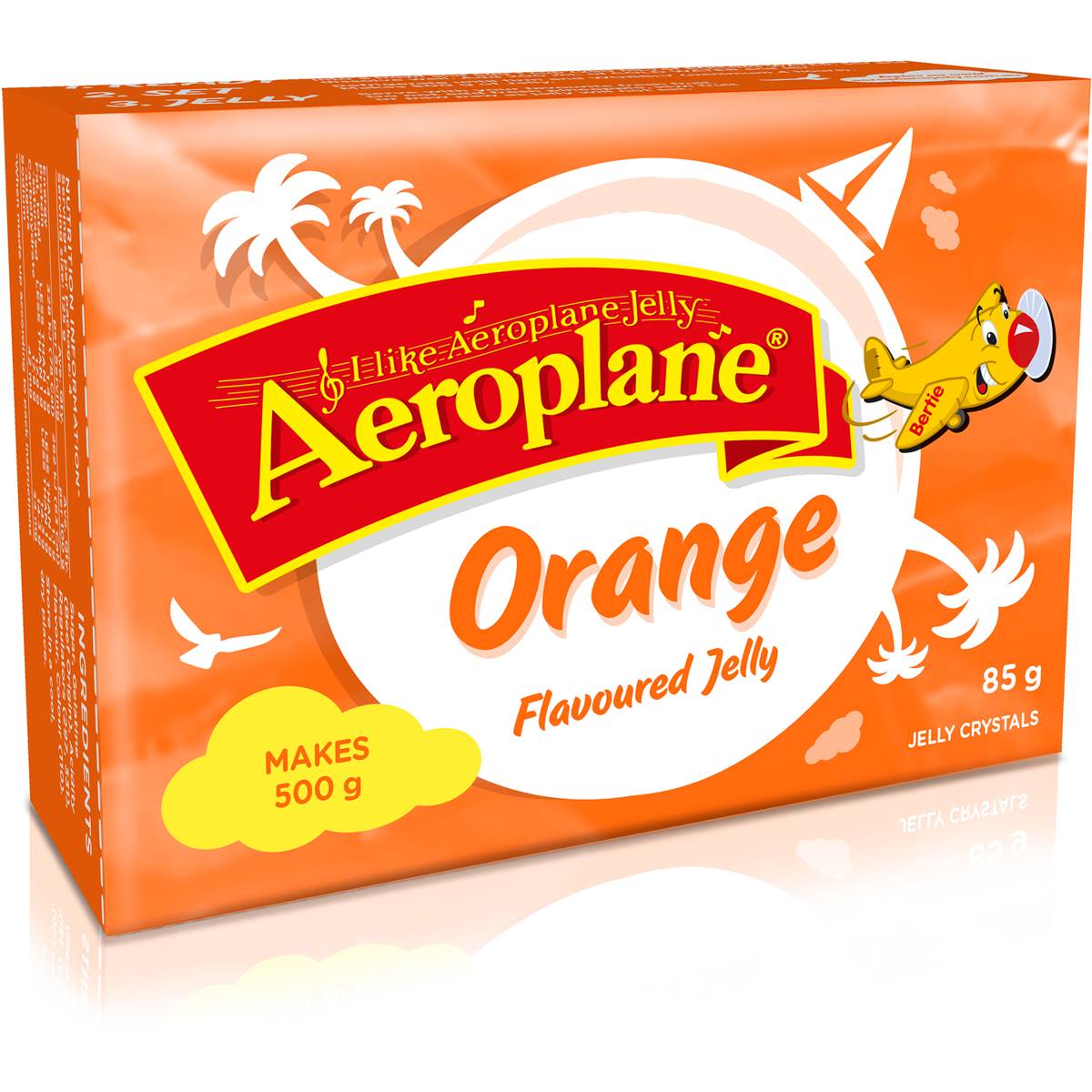 Aeroplane Natural Jelly Crystals Orange 85g