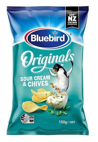 Bluebird Chips Sour Cream & Chives 150g