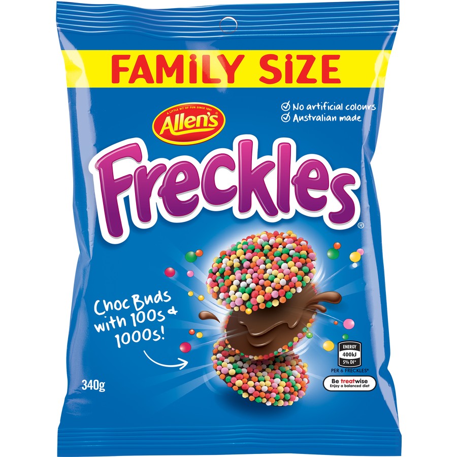Allens Family Size Freckles 340g