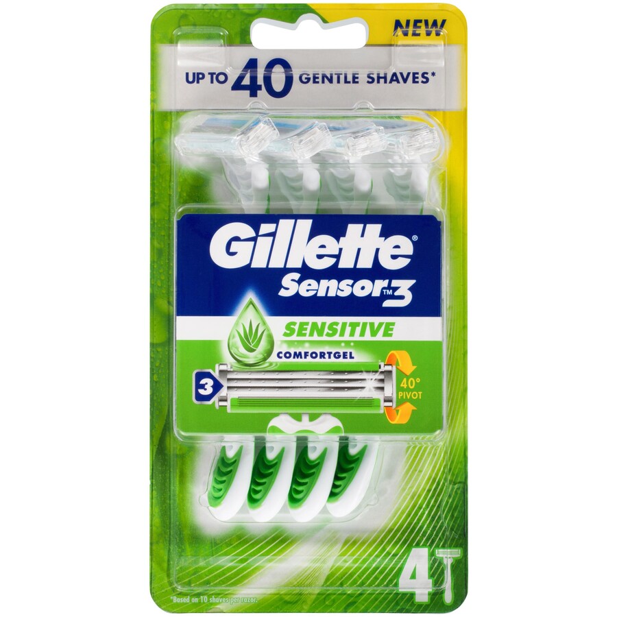 Gillette Sensor3 Sensitive Razor 4pk