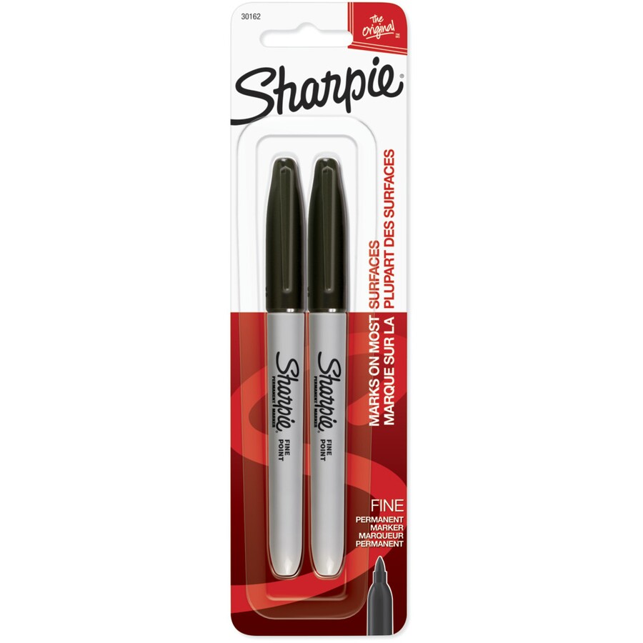 Sharpie Fine Point Permanent Marker Black 2pk