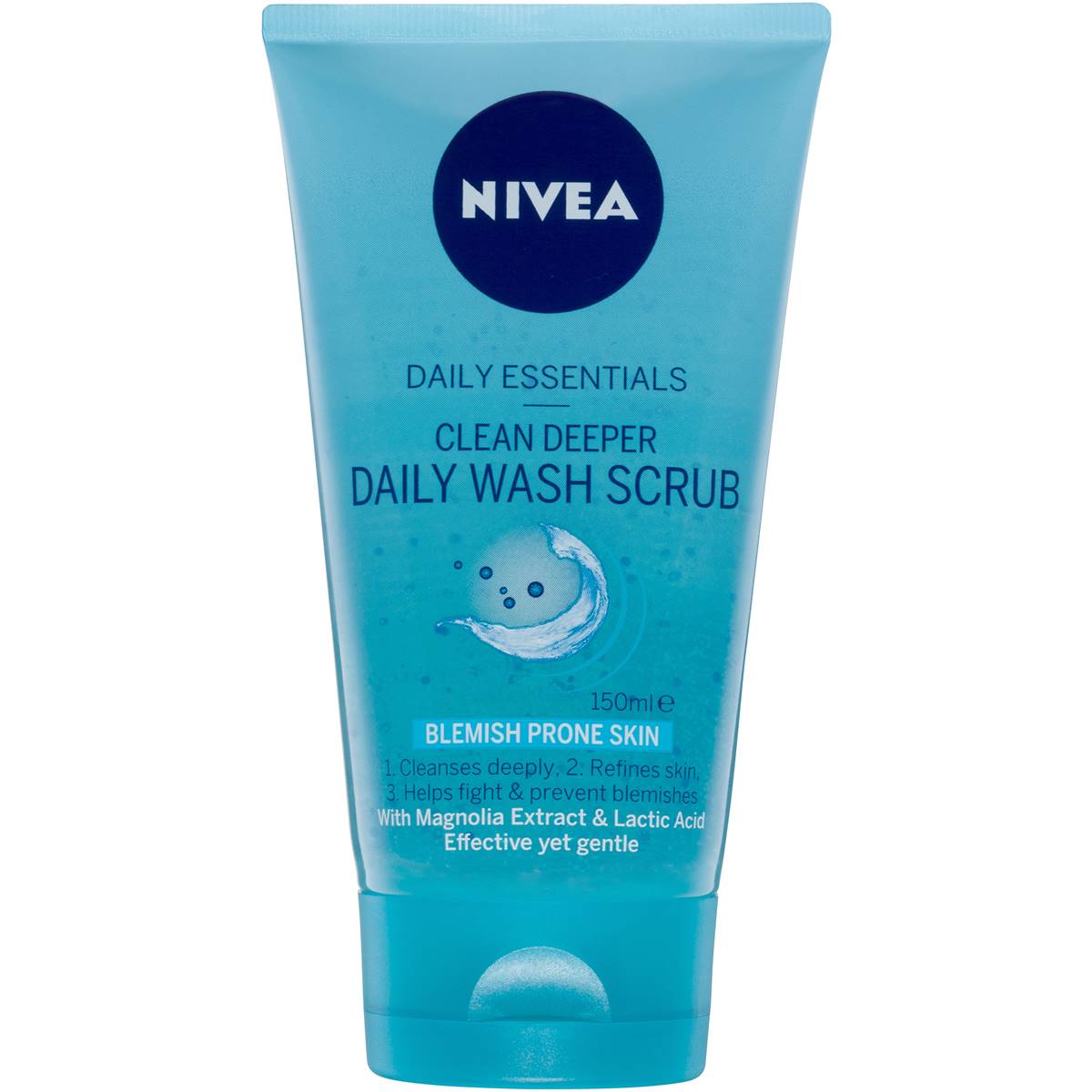 Nivea Daily Essentials Face Wash Clean Deeper Daily Wash Scrub 150ml
