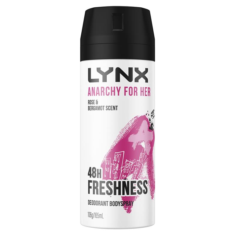 Lynx Deodorant Bodyspray Anarchy For Her 165ml