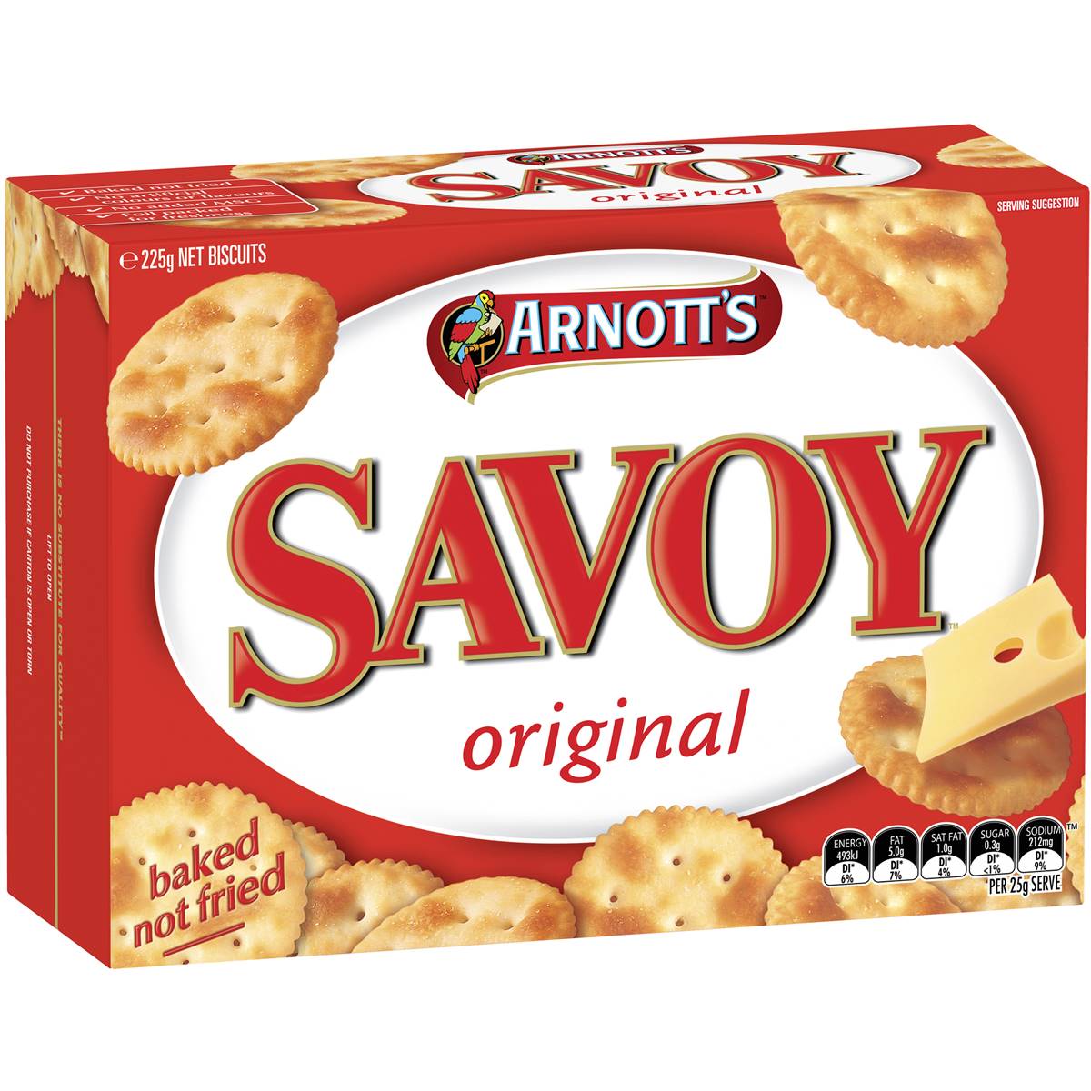 Arnotts Savoy Biscuit Original 225g