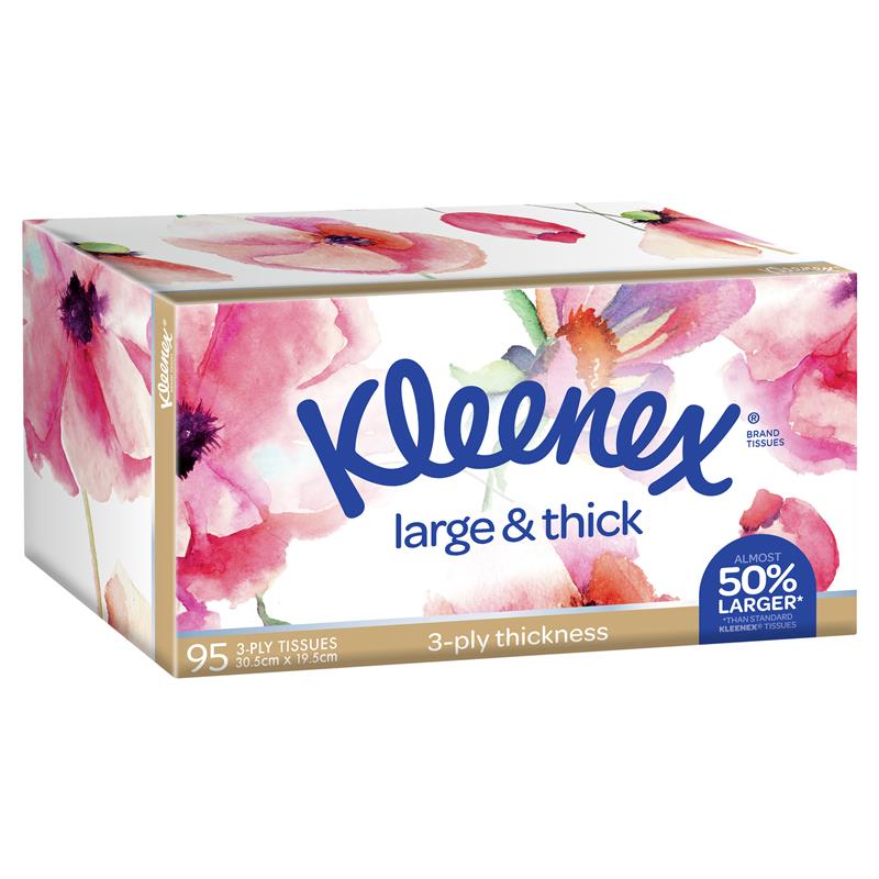Kleenex Tissue Large n Thick 95pk