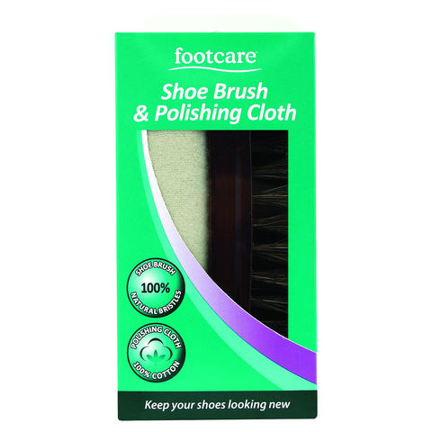 Footcare Maseur Shoe Brush & Polishing Cloth