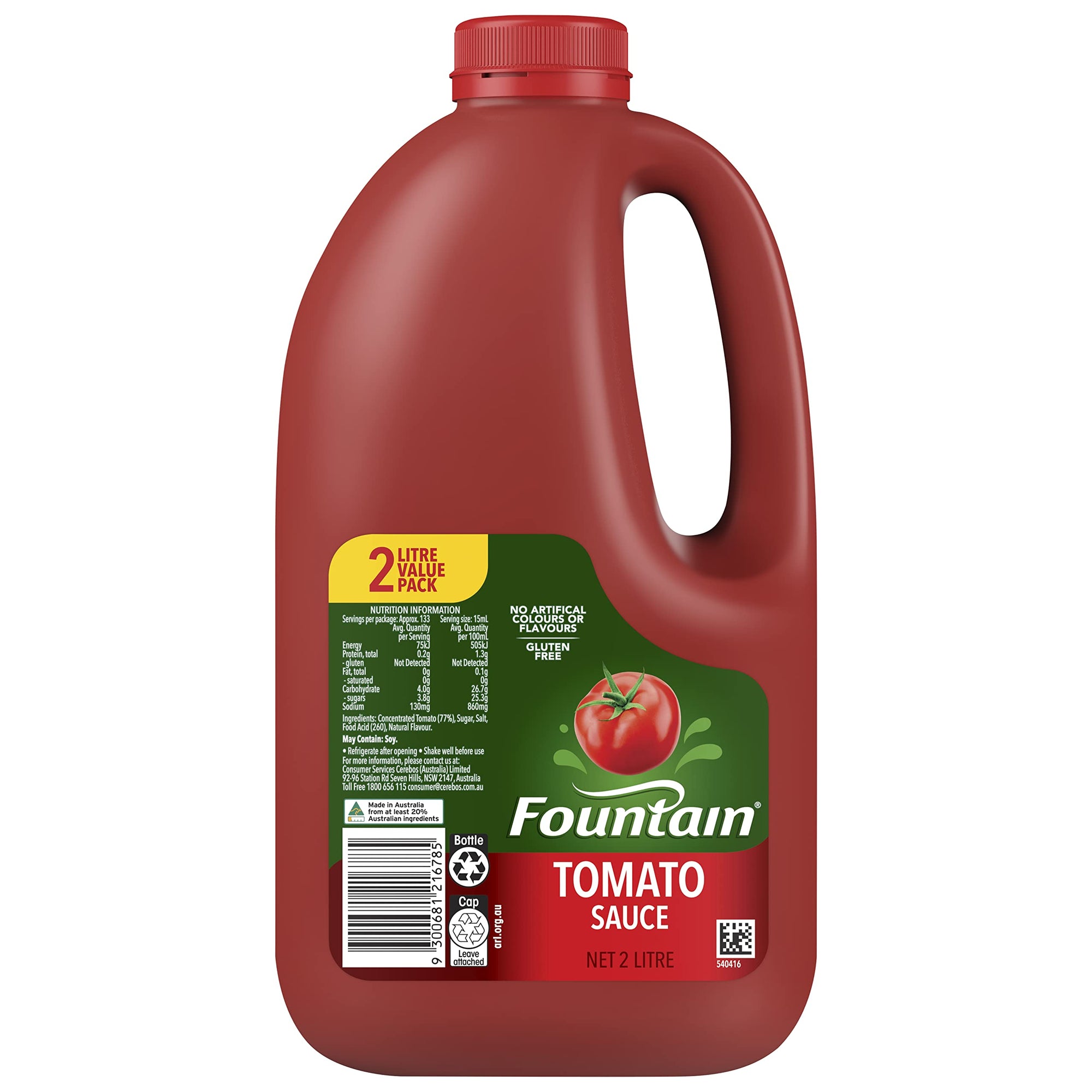 Fountain Sauce Tomato 2L