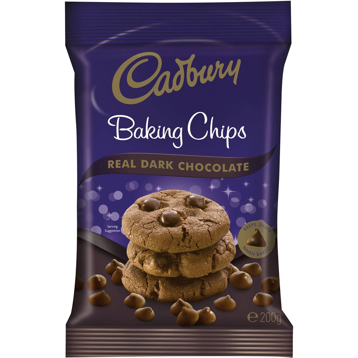 Cadbury Baking Chips Dark  200g