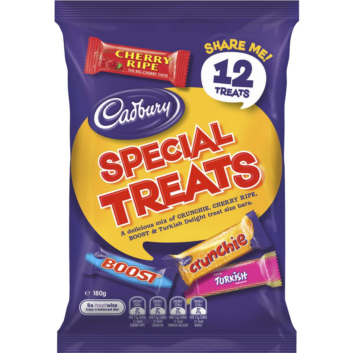 Cadbury Special Treats Share Pack 180g 12pk
