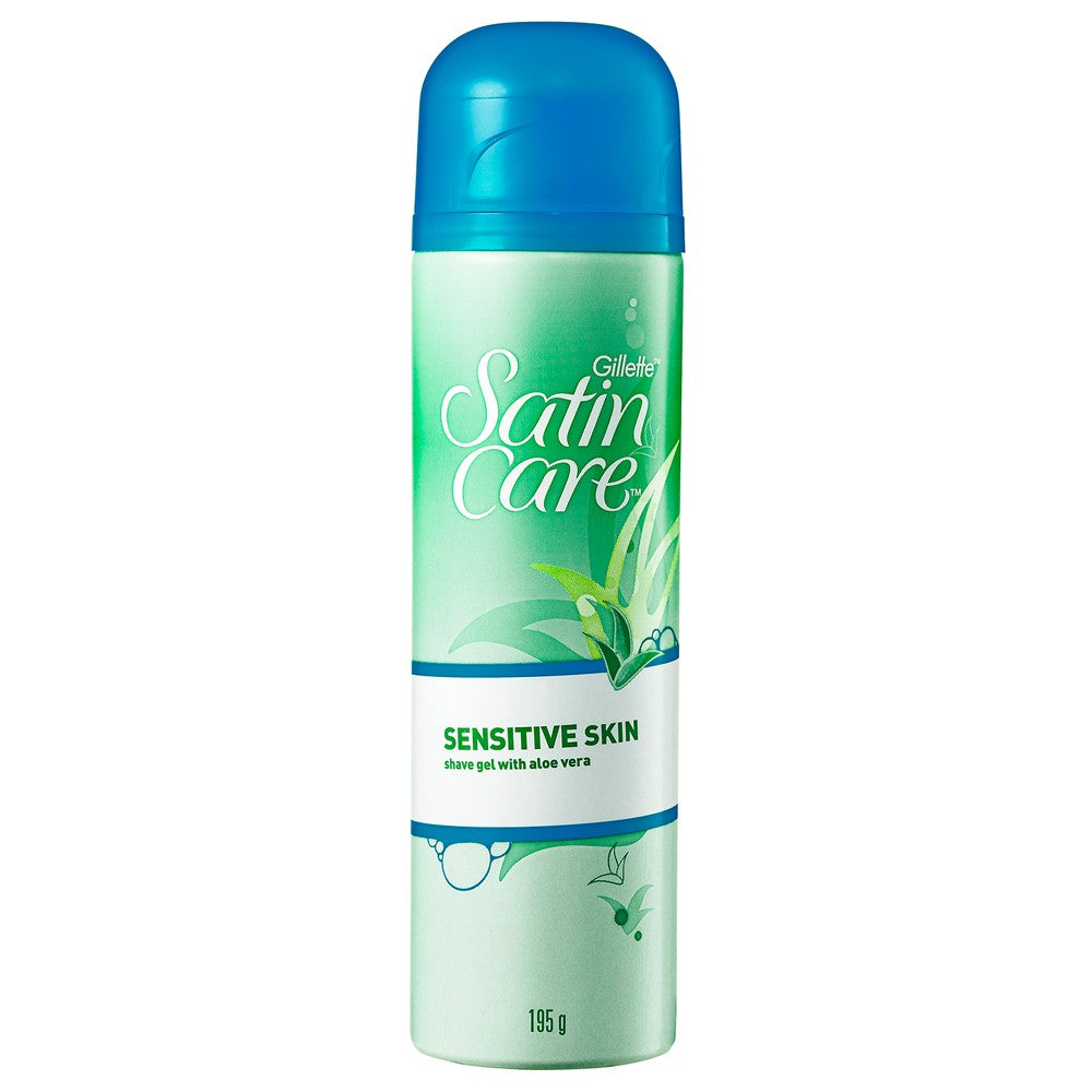 Gillette Satin Care Shaving Gel Sensitive Skin 195g