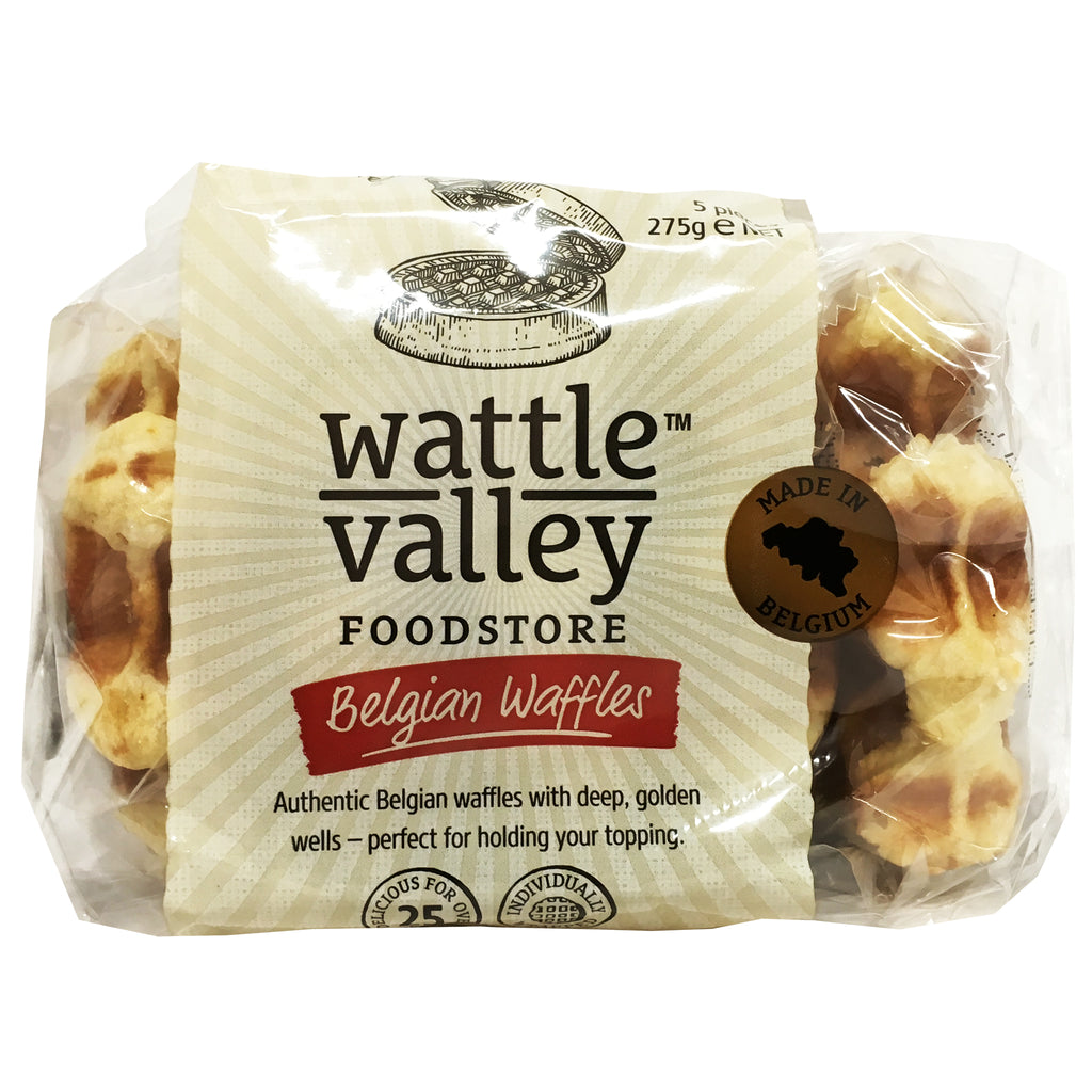 Wattle Valley Belgian Waffles 275g 5pk