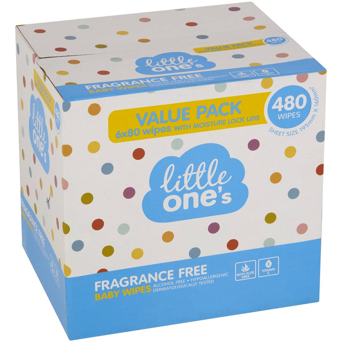 Little Ones Baby Wipes 480 pack
