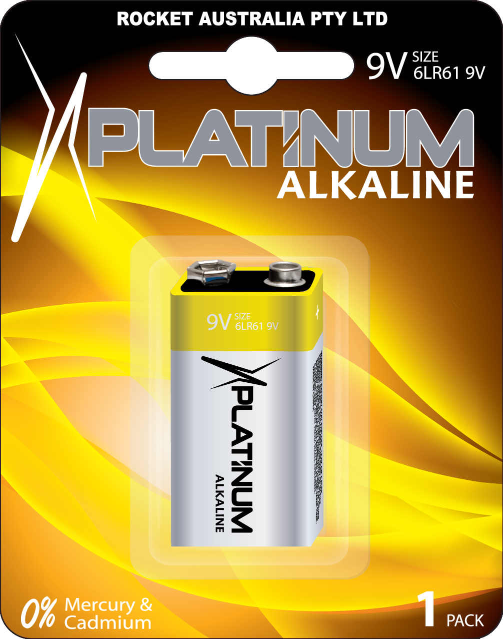 Platinum Battery 9V 1pk