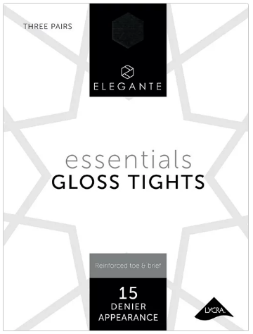 Elegante Essentials Gloss Tights Bronze Glow 3pk