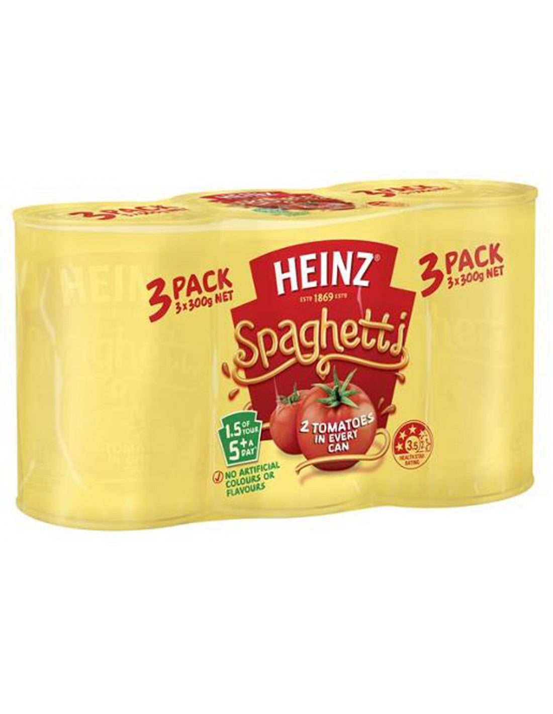 Heinz Tomato & Cheese Spaghetti 300g 3pk