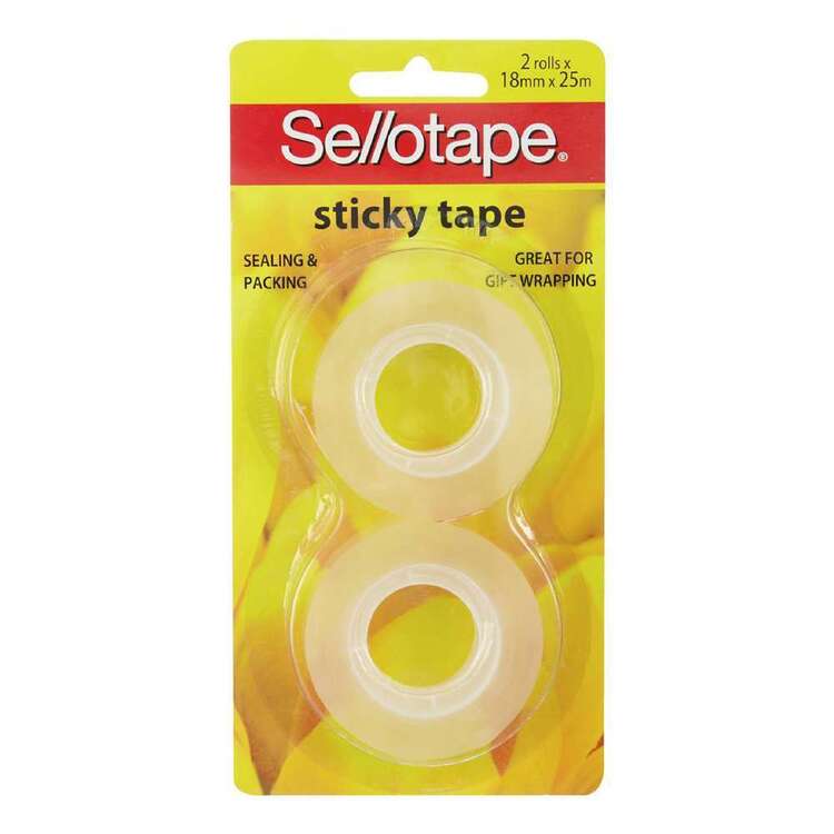 Sellotape Sticky Tape Refill 18mm x 25m 2pk