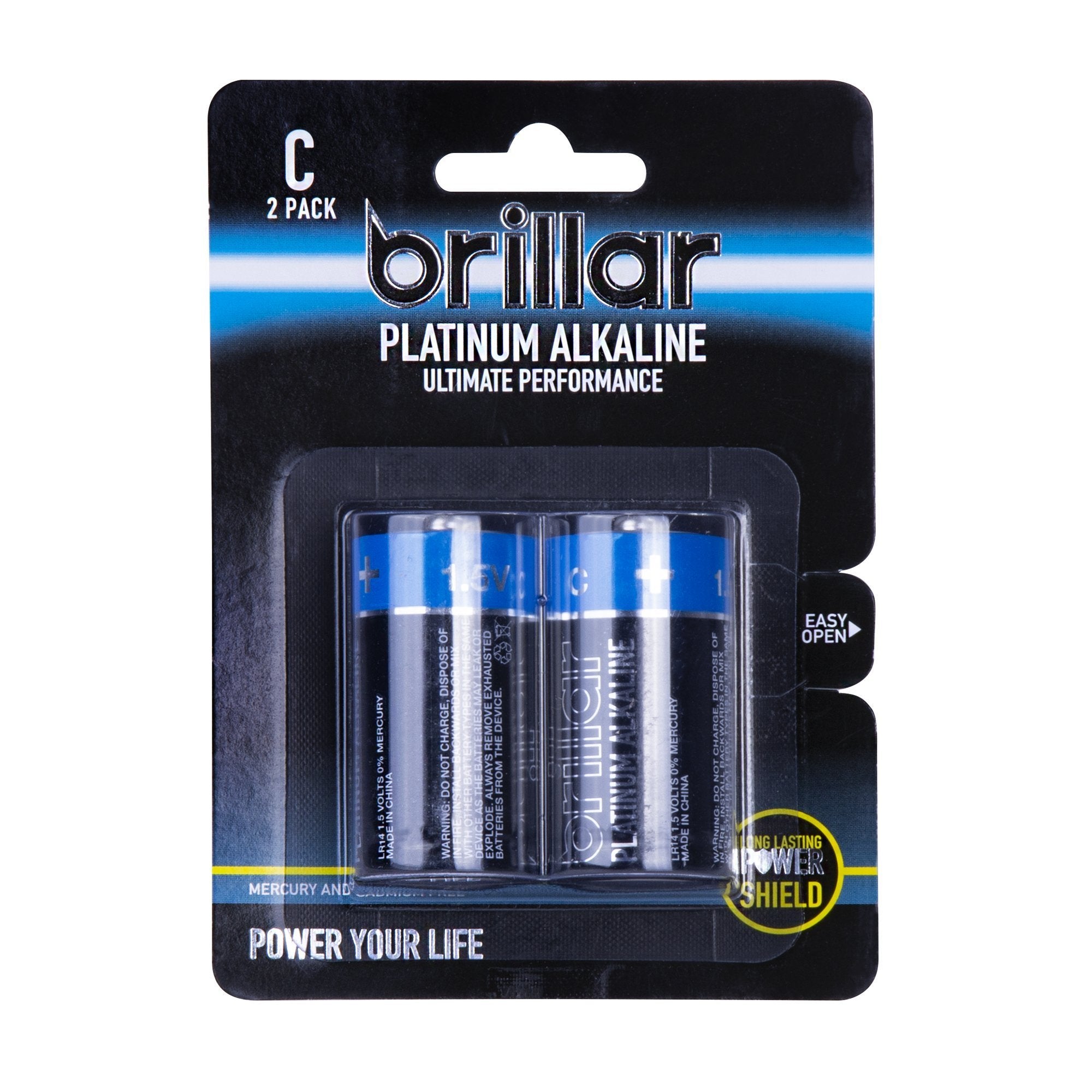 Platinum Batteries C size 2pk