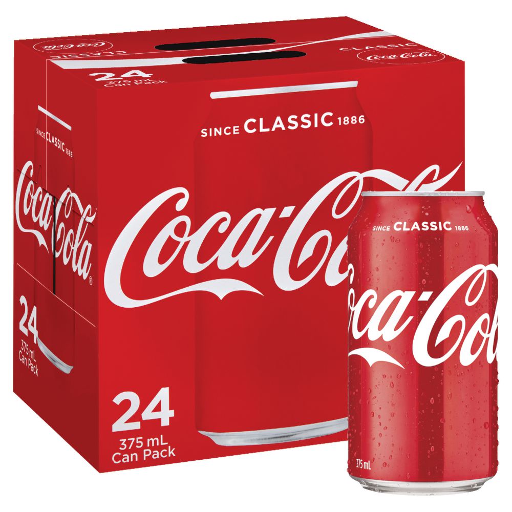 Coca Cola Coke Cans 375ml 24pk