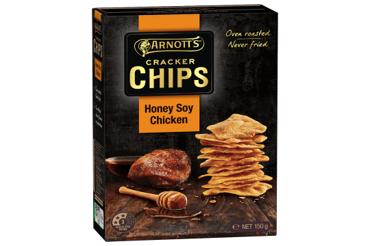 Arnotts Cracker Chips Honey Soy Chicken 150g