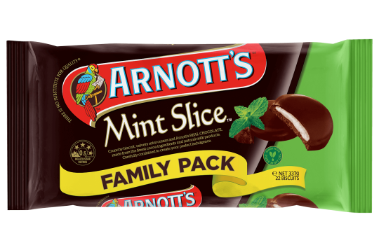 Arnotts Mint Slice Family Pack 365g