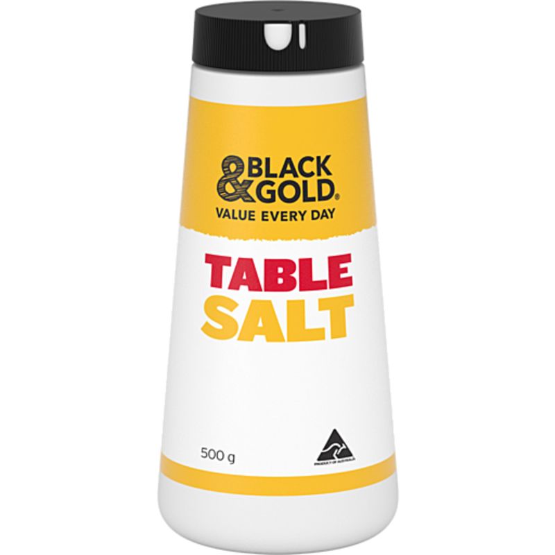 Black & Gold Table Iodised Salt 500g