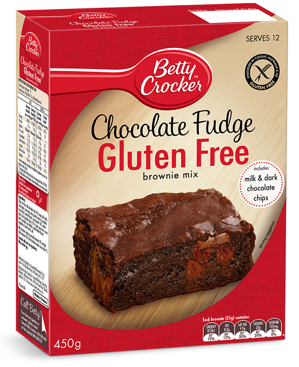 Betty Crocker GF Chocolate Fudge Brownie Mix 450g