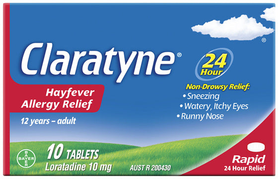 Claratyne Antihistamine Tablets 10pk
