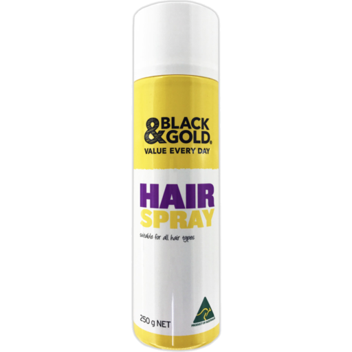 Black & Gold Hair Spray 250g